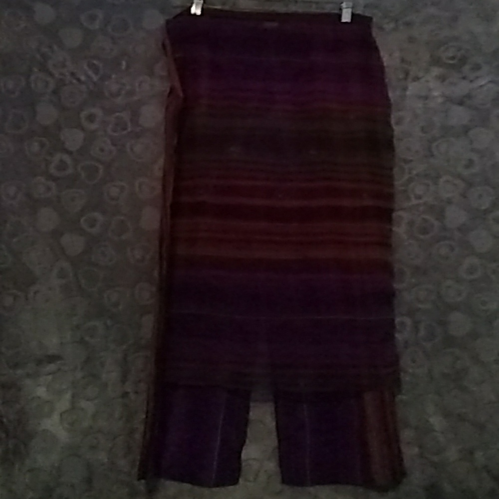 Sheer pants with sarong attached